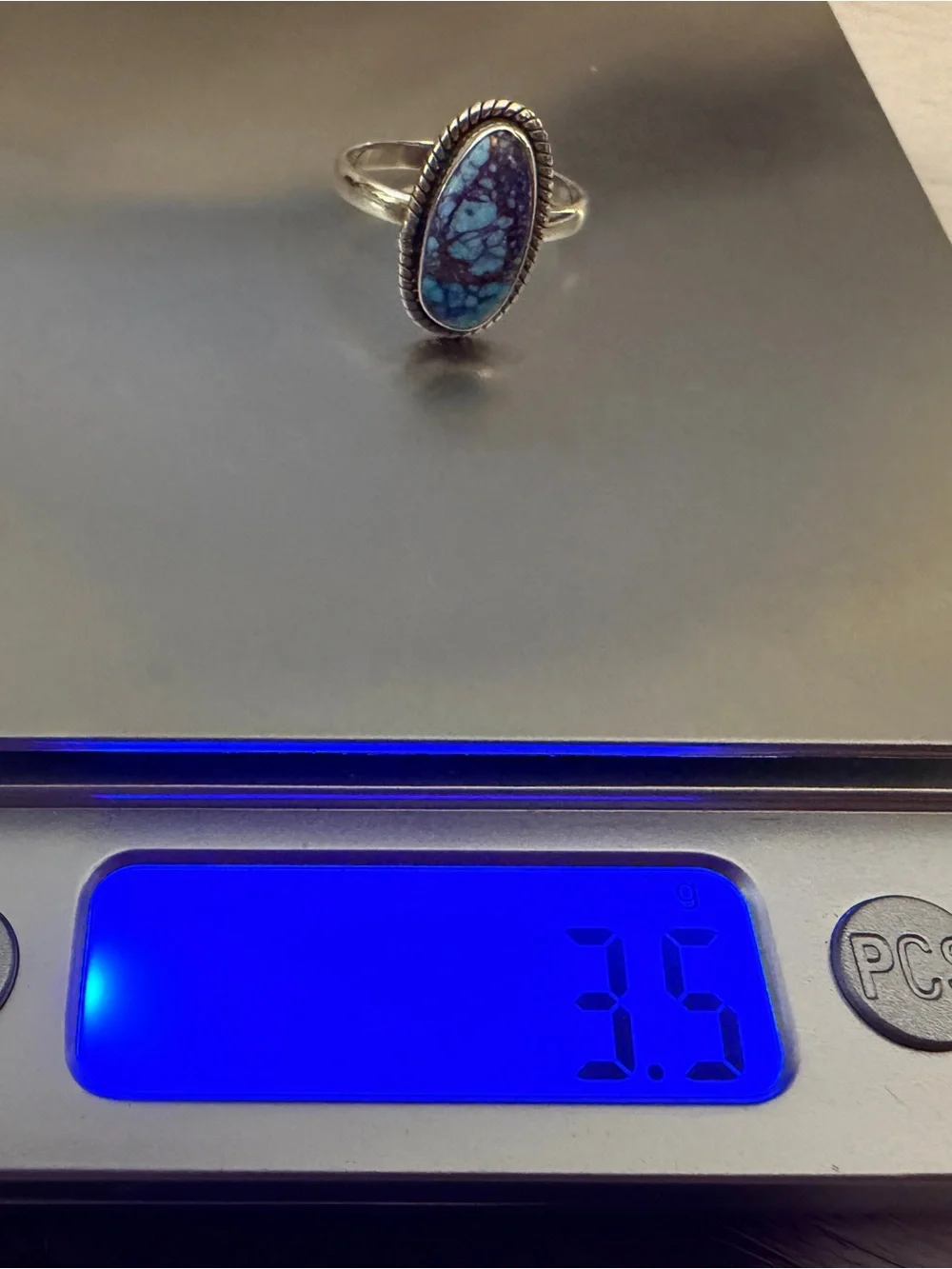 ❤️ Purple Mojave Dahlia Kingman Turquoise Sterling Silver Unisex Sz 9.75 Ring